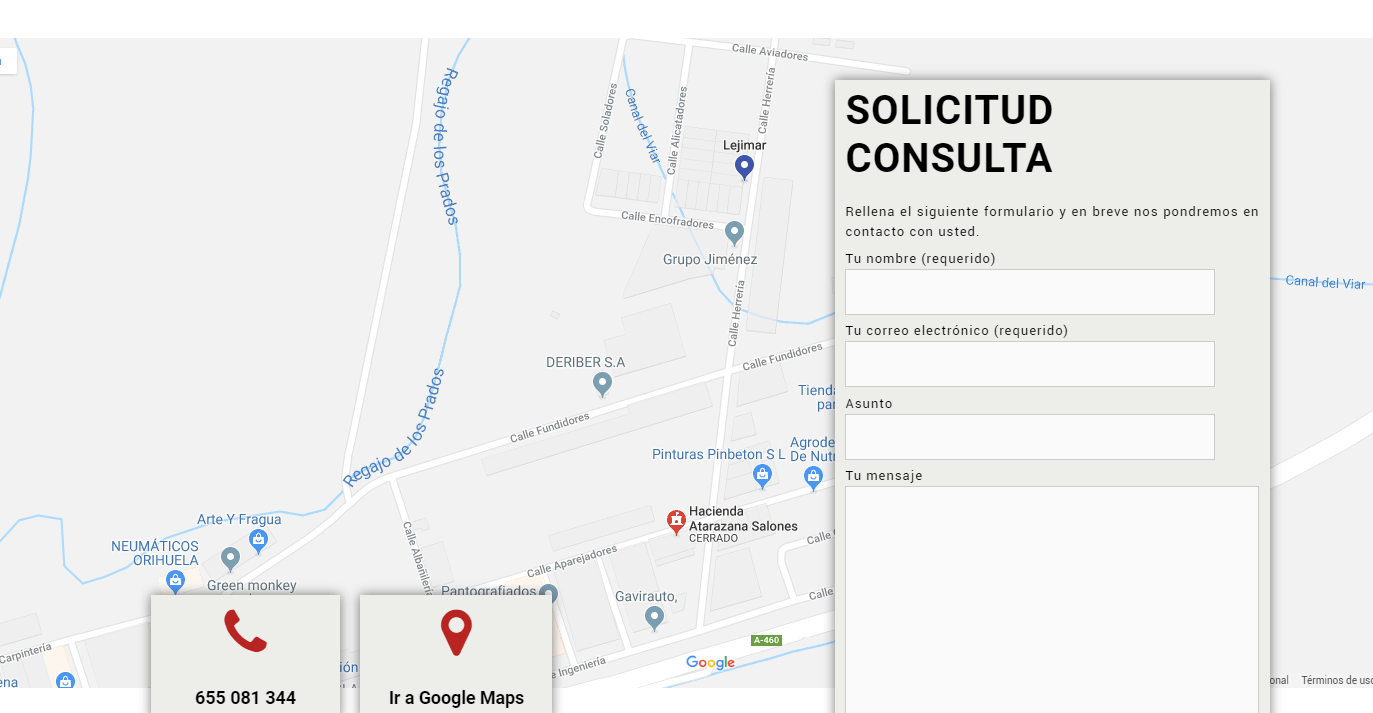 Información de contacto de Lejimar